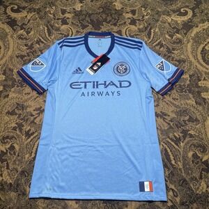 NEW YORK CITY FC 2017 2018 HOME Adizero SOCCER JERSEY MLS Mens Size Medium New
